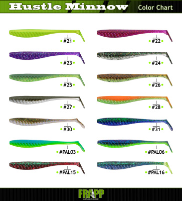 ВИБРОХВОСТ FRAPP HUSTLE MINNOW 4.5" #PAL03